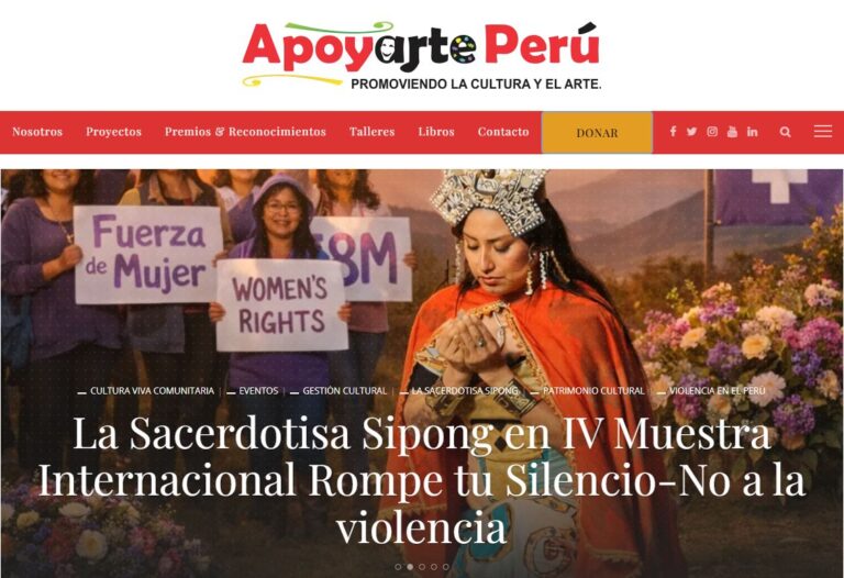 Apoyarte Perú: Diseño Web para un Punto de Cultura reconocido por el Ministerio de Cultura del Perú