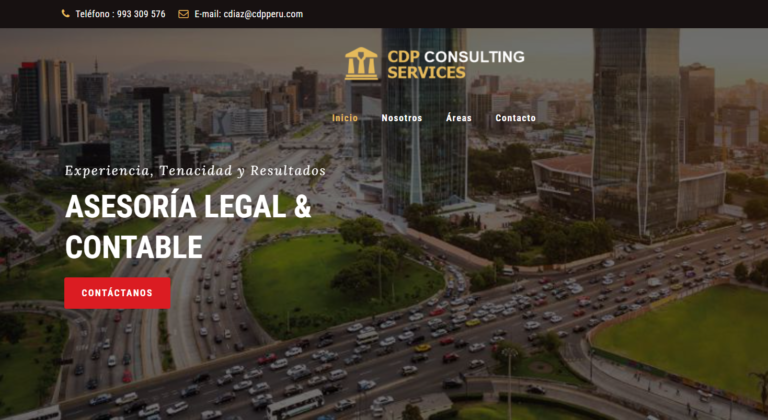 CDP Perú: Diseño Web para estudio legal y contable en Miraflores, Lima