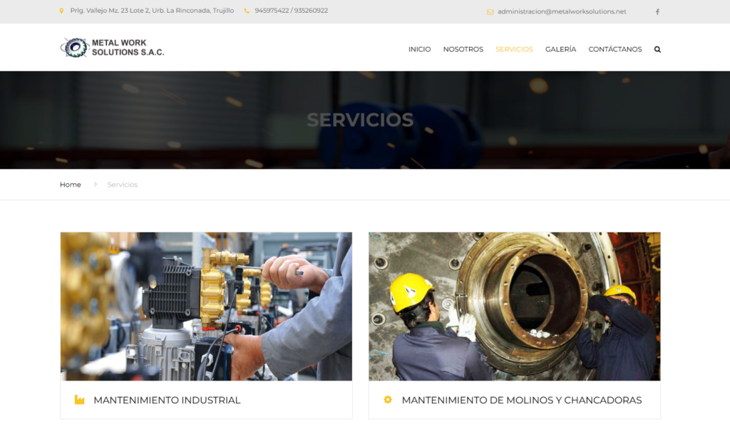 Servicios de Metal Work Solutions