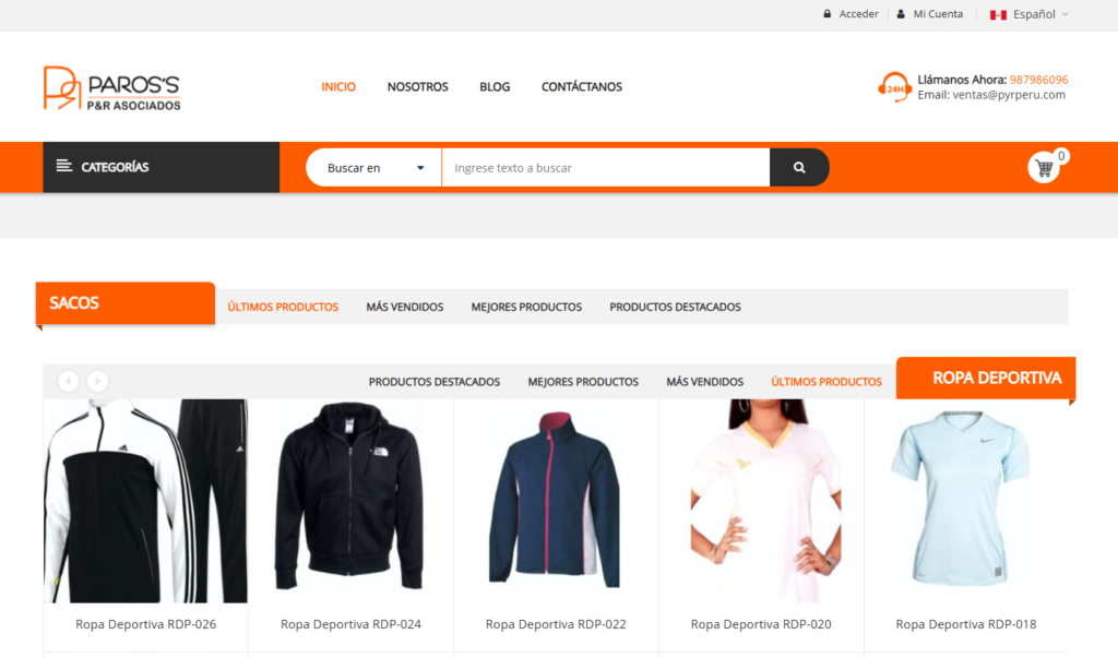 P&R Perú confección de ropa