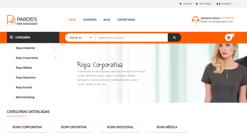 P&R Perú confección de ropa corporativa